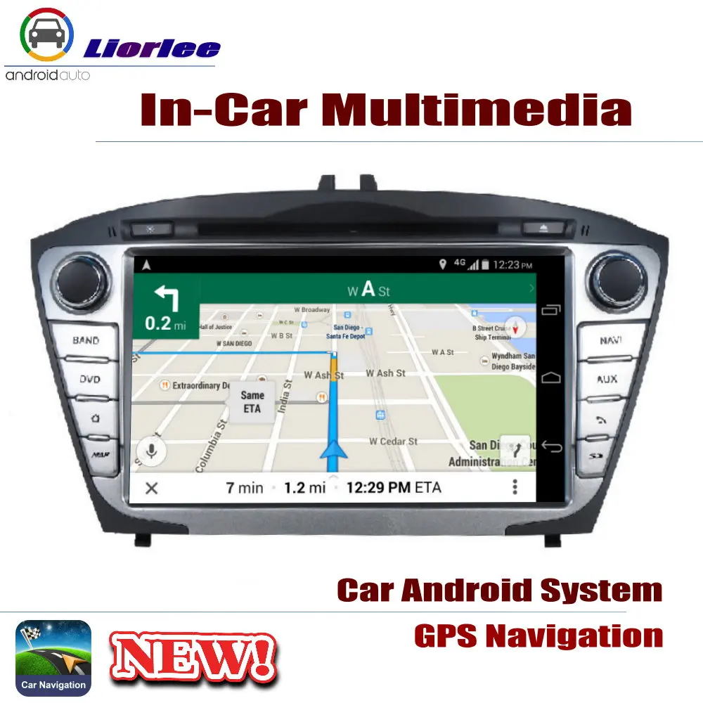 Автомобильный gps навигатор для hyundai ix35~ автомобильный Android мультимедийный плеер DVD Радио стерео усилитель BT USB SD AUX wifi HD экран