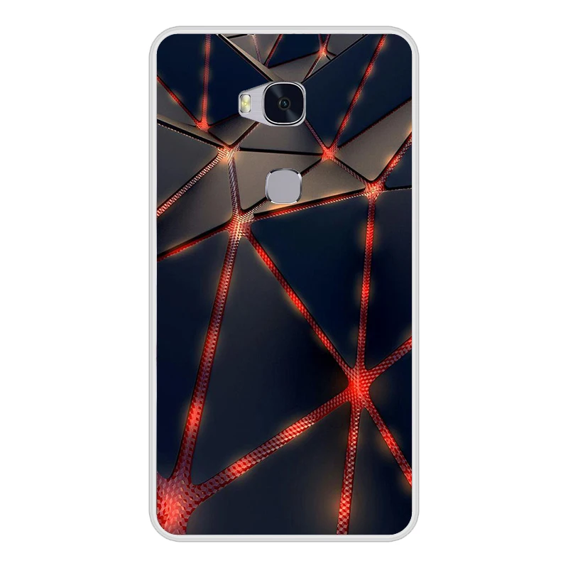 Задний Чехол для Huawei Honor 5X X5 GR5 чехол из ТПУ телефона с диагональю 5 дюйма