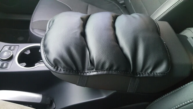 WHDZ Universal Car Seat Armrests Cover Auto Vehicle Center Console Arm Rest Seat Box Pad Protective Case Soft PU Mats Cushion (13)