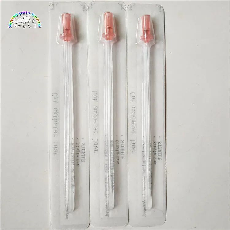 

20PCS Cat Catheters Sterile 1.0mm 1.3mm Luer PVC Urinary Catheter for Calculus Surgery Urinary Veterinary Supplies