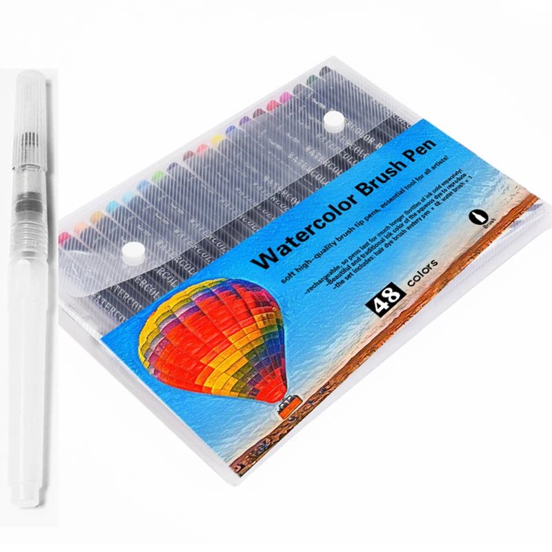 

Water Color Brush Pen Marker Set Soft Paint drawing set coloring Art Marker Calligraphy Watercolor Painting art supplies