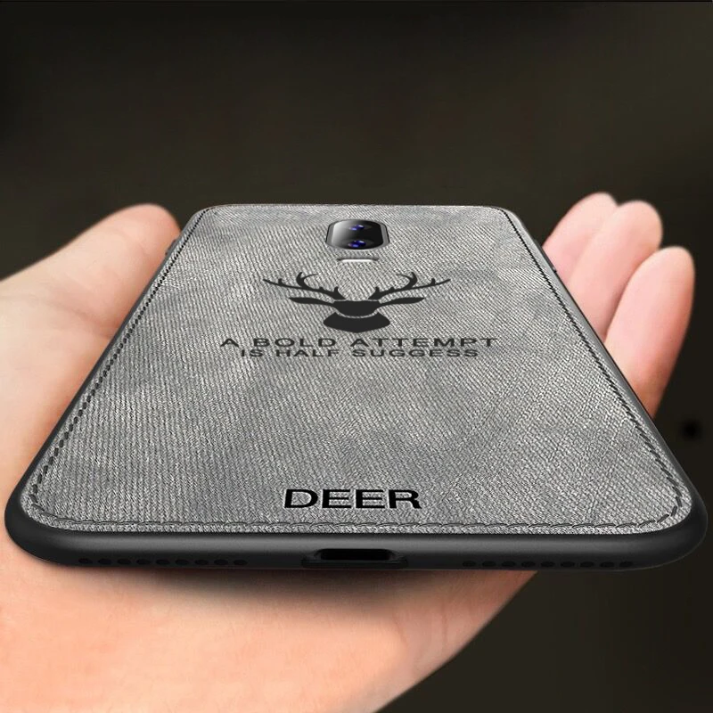 

For OPPO R17 R 17 Case Silicone Edge fabric Back Cover Case for OPPO R17 Deer Pattern Case coque for OPPO R17 OPPOR17 Phone Case