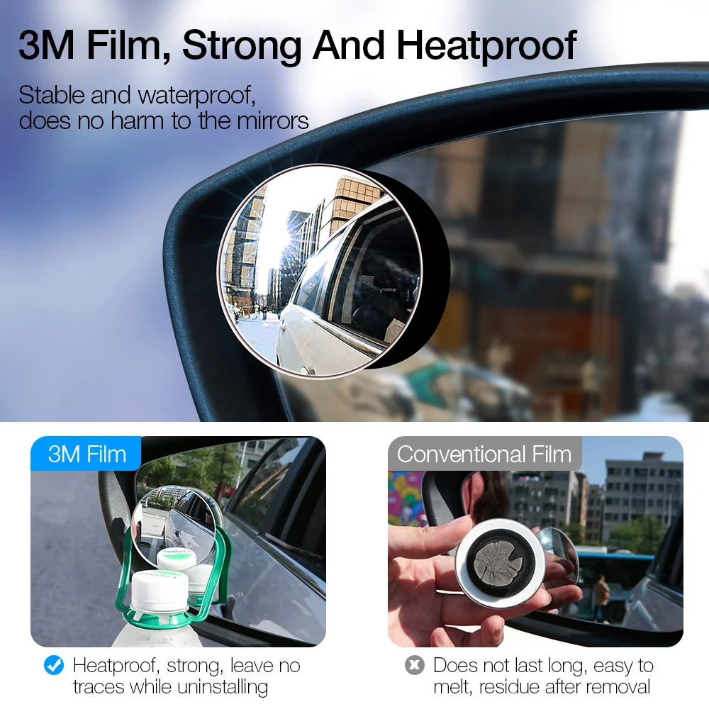 FLOVEME HD автомобильное стекло зеркало заднего вида для автомобиля 360 градусов