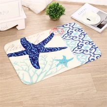 Нескользящий коврик с принтом осьминога Коврики для кухни Морская звезда гостиная супер мягкий ковер при входе двери водопоглощающий коврик