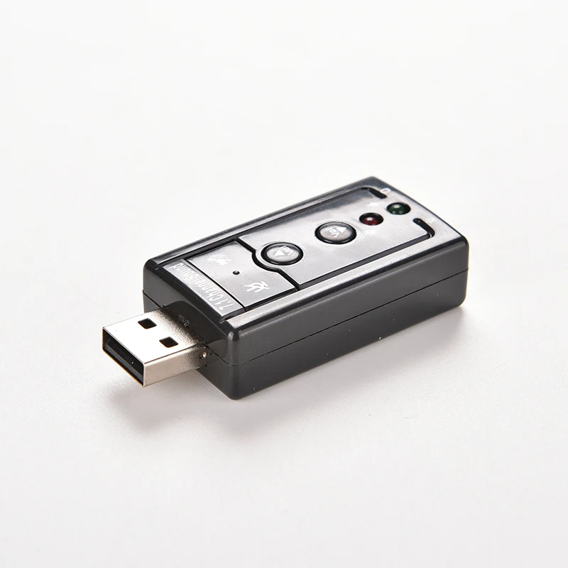 

New 7.1 Channel 3D External USB Audio Sound Card Mic Adapter 3.5mm Jack Stereo Headset For Win XP 7 8 Android Linux for Mac OS