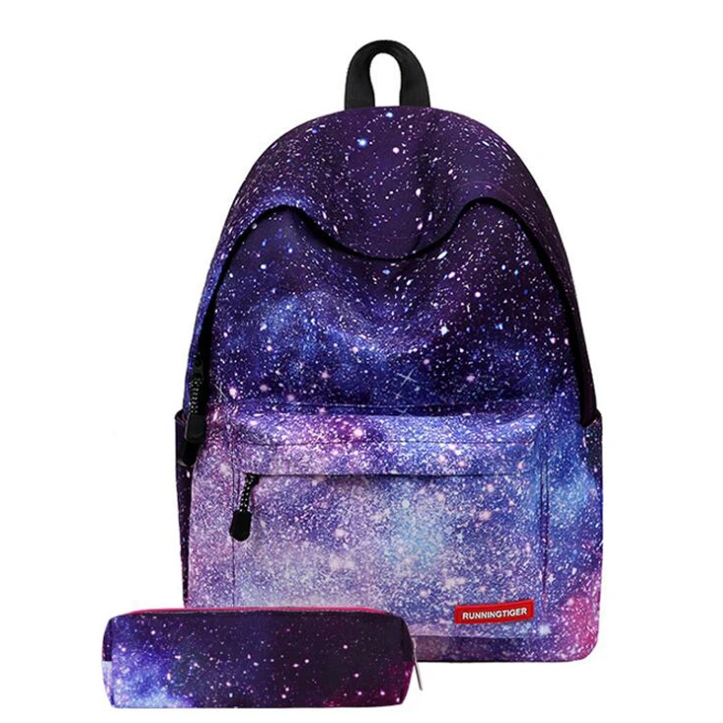 Mochila con espacio universal mujer, conjunto de estuche para escolares para adolescentes, niñas y niños, Mochila Escolar con diseño de galaxia|backpack with|space backpackwomen backpack - AliExpress