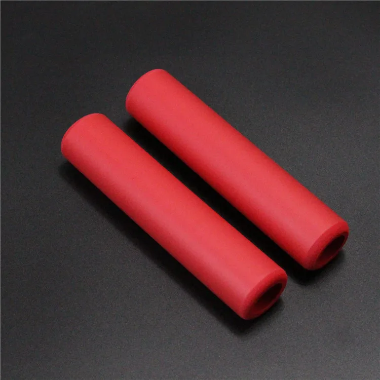 1 пара направляющий набор Силиконовый гель супер мягкие губки силиконовых антидеррантантов сжимающий горный велосипед давилка вилки - Цвет: Red