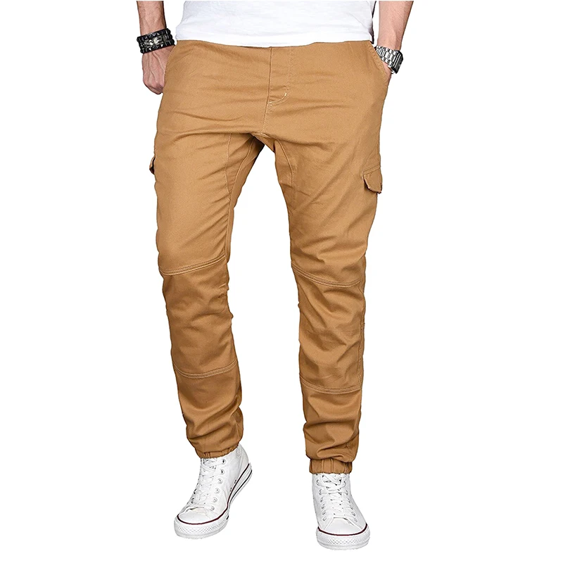 Men Pants Hip Hop Harem Joggers Pants 2018 Brands Male Trousers Mens Joggers Solid Multi-pocket Pants Sweatpants XXXL