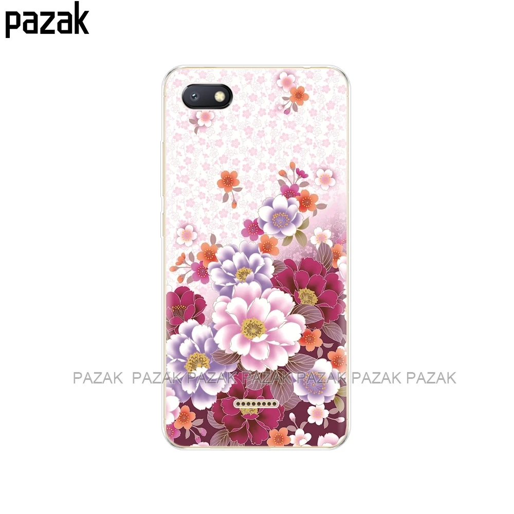 34381 Силиконовый чехол для Xiaomi Redmi 6a, чехлы с полной защитой, мягкая задняя крышка из ТПУ, чехол для телефона Xiaomi Redmi 6 A, бампер Hongmi 6a, чехол - Цвет: 34381
