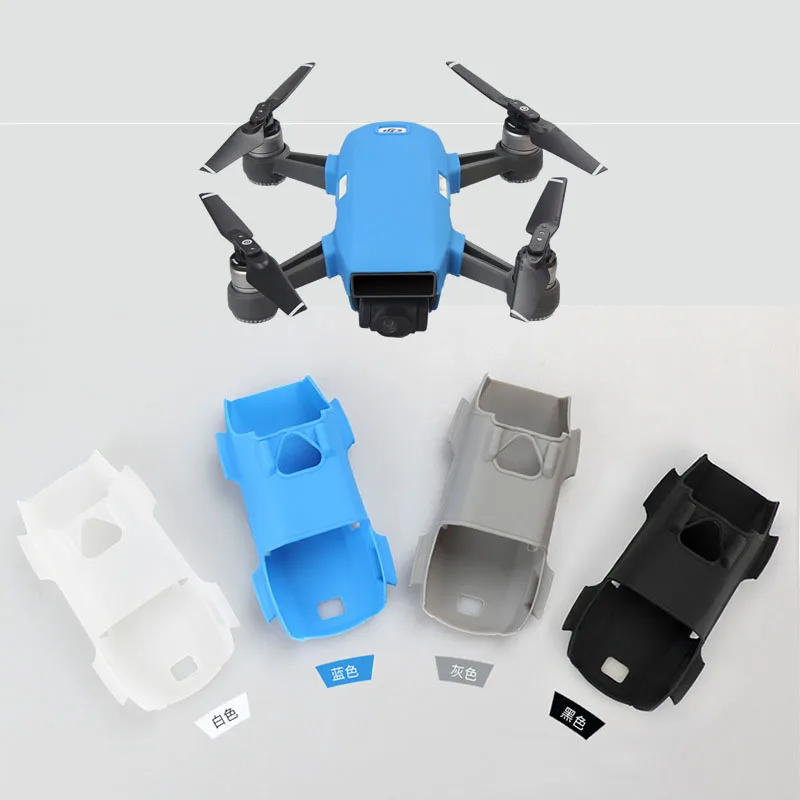 

5pcs/lot Drone Body Silicone Skin body Cover Protector Spare parts For DJI Spark drone quadcopter with camera Accessories