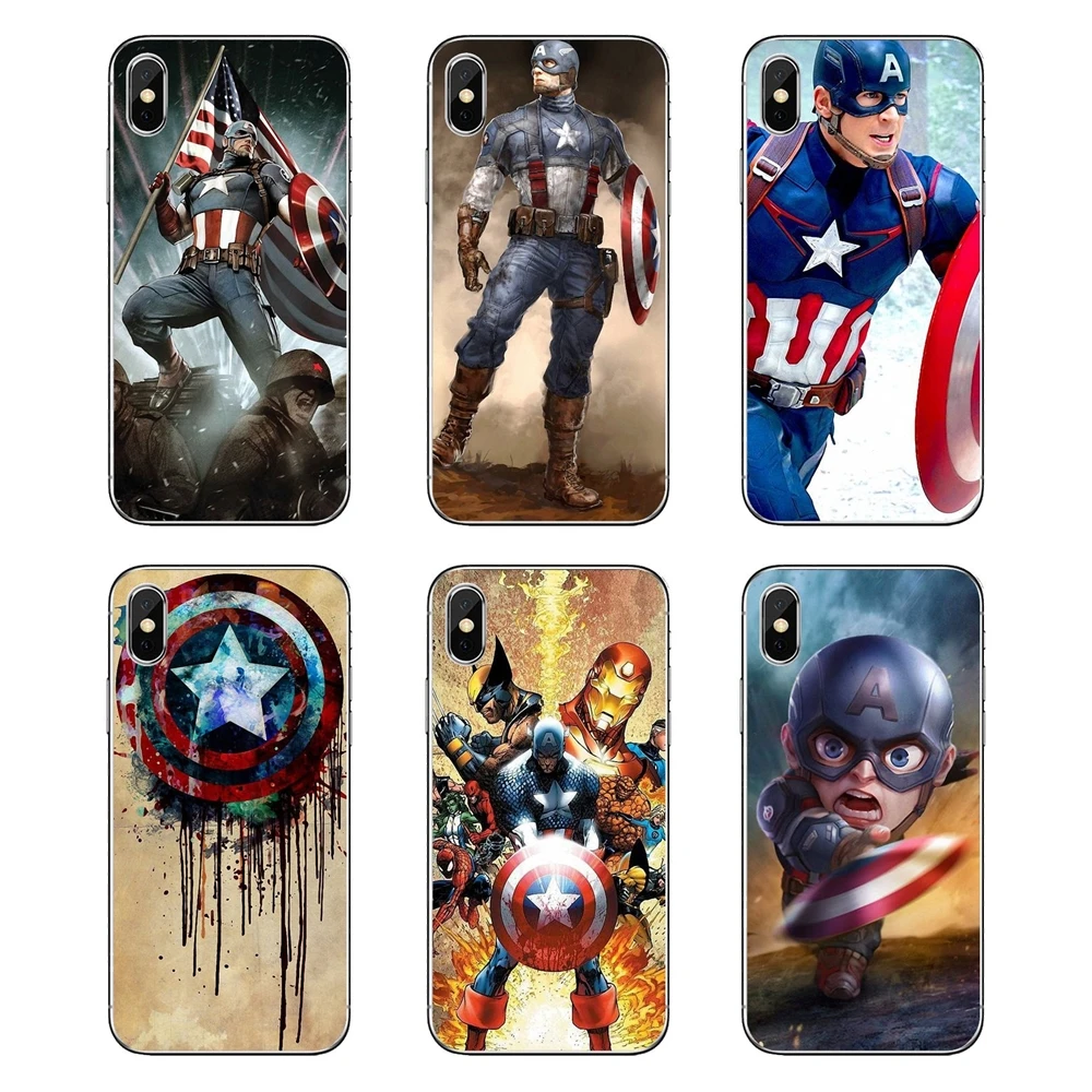 

Chris Evans Super Hero Captain America Shield Marvel For Motorola Moto X4 E4 E5 G5 G5S G6 Z Z3 G3 C Play Plus Soft Silicone Case
