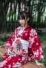 Kimono traditionnel japonais à fleurs avec Obi, Robe de bain en coton pour femmes, Yukata, Costume de Cosplay Vintage, Robe de soirée ► Photo 3/6