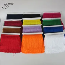YOYUE 100% polyester 10 yards 15 cm wide tassel lace fringe trim diy fringes for clothes sewing fringed craft 31 colors