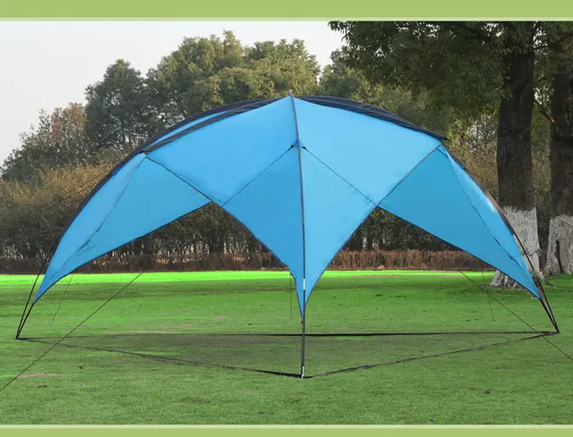 Best price at $115 Cheap Outdoor Awning Tent Gazebo Beach Tent Pergola Folding Garden Fishing Tent Big Sun Shelter 480*480*200cm