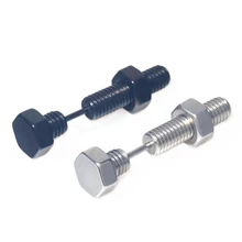 1 шт Панк Мода черный Цвет Нержавеющая ГВОЗДЬ ВИНТ серьги шпильки Спираль уха пирсинг модные ювелирные изделия для женщин и мужчин