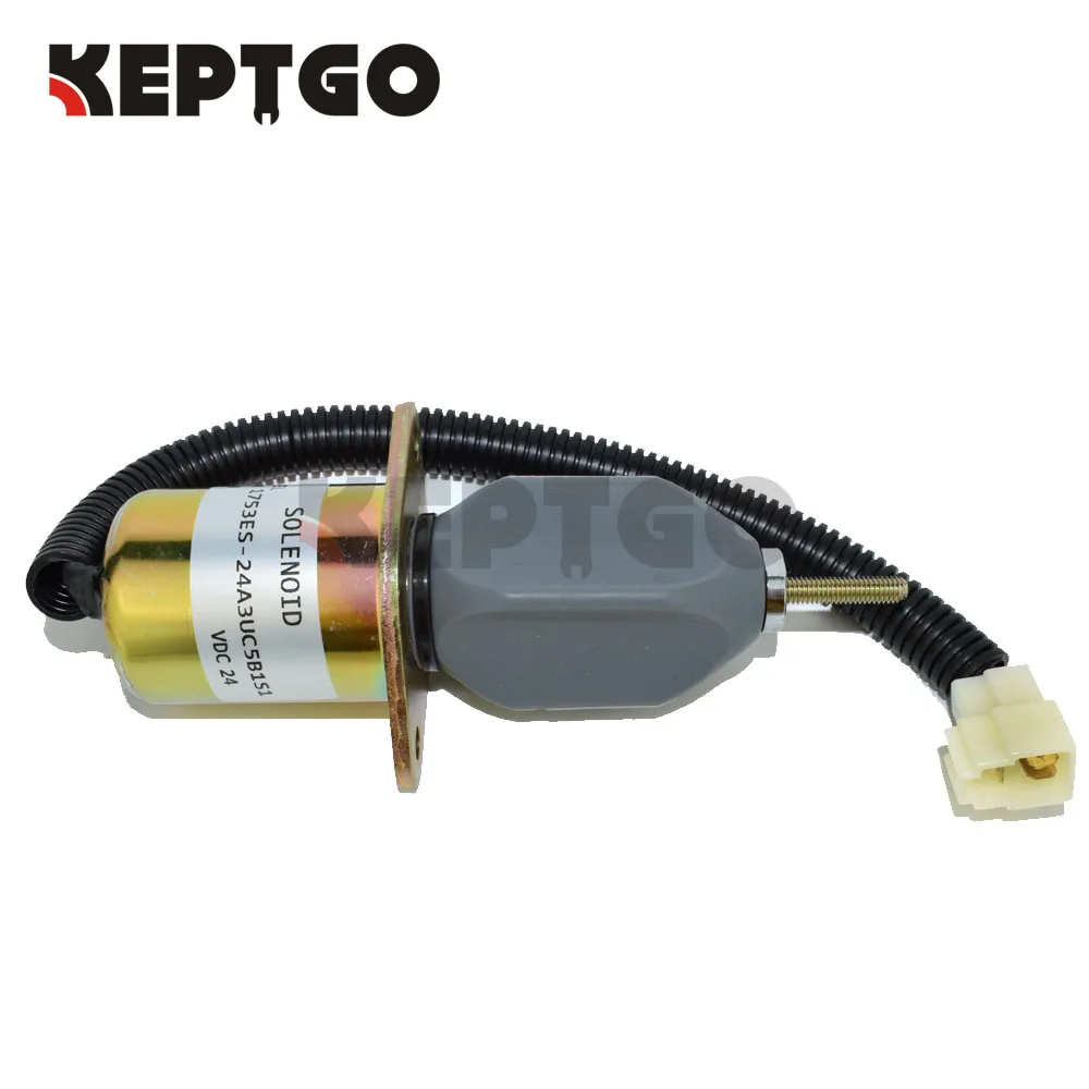 1753ES 24A3UC5B1S1 24V SA 3840 T Engine Fuel Stop solenoid For Yanmar