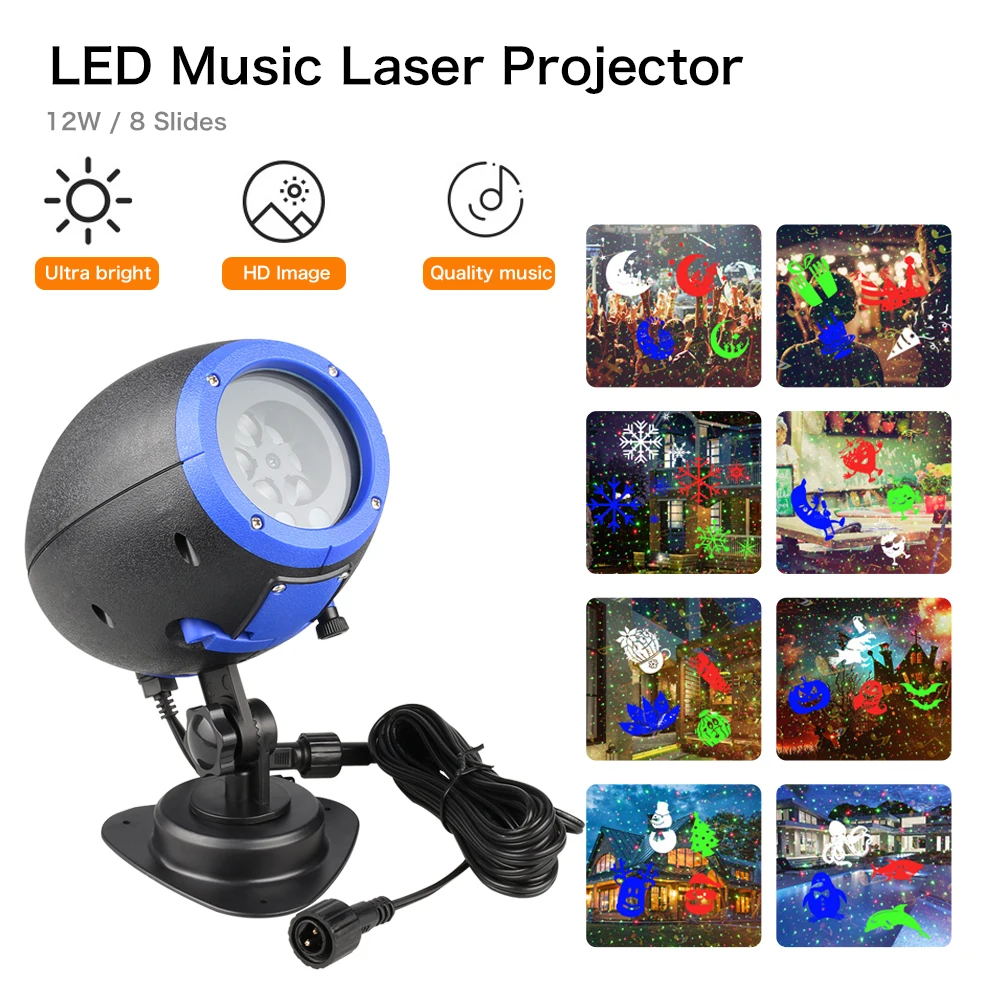 Laser Light IP65 LED Speaker Music Player Waterproof Outdoor Christmas Laser Projector Stage Light Remote Control Lawn lamp DA Laser Light IP65 LED Speaker Music Player Waterproof Outdoor Christmas Laser Projector Stage Light Remote Control Lawn lamp DA