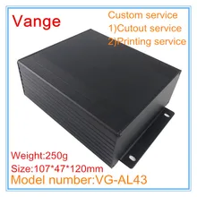 1 шт./лот настенные раздельные металлические коробки 107*47*145 мм 6063-T5 алюминиевые Чехлы корпус прибора для электронного сенсорного устройства