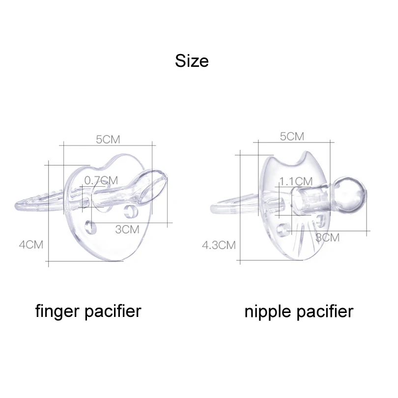 Детские силиконовые соски прозрачный плоский Thumb Pattern детские соски пустышки соска Прорезыватель малыша Ортодонтическая Соска соска