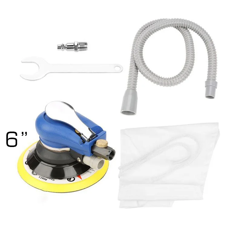 

Self cleaning Polishing Machine Round Pneumatic Polisher Wrench Vacuum cleaner Tube Dust bag Furniture Hardware