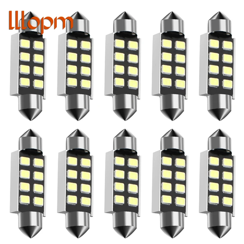 New 10pcs LED 36mm White CANbus C5W Bulbs 2835SMD Interior Lights License Plate Light For BMW E39 E36 E46 E90 E60 E30 E53 E70 New 10pcs LED 36mm White CANbus C5W Bulbs 2835SMD Interior Lights License Plate Light For BMW E39 E36 E46 E90 E60 E30 E53 E70