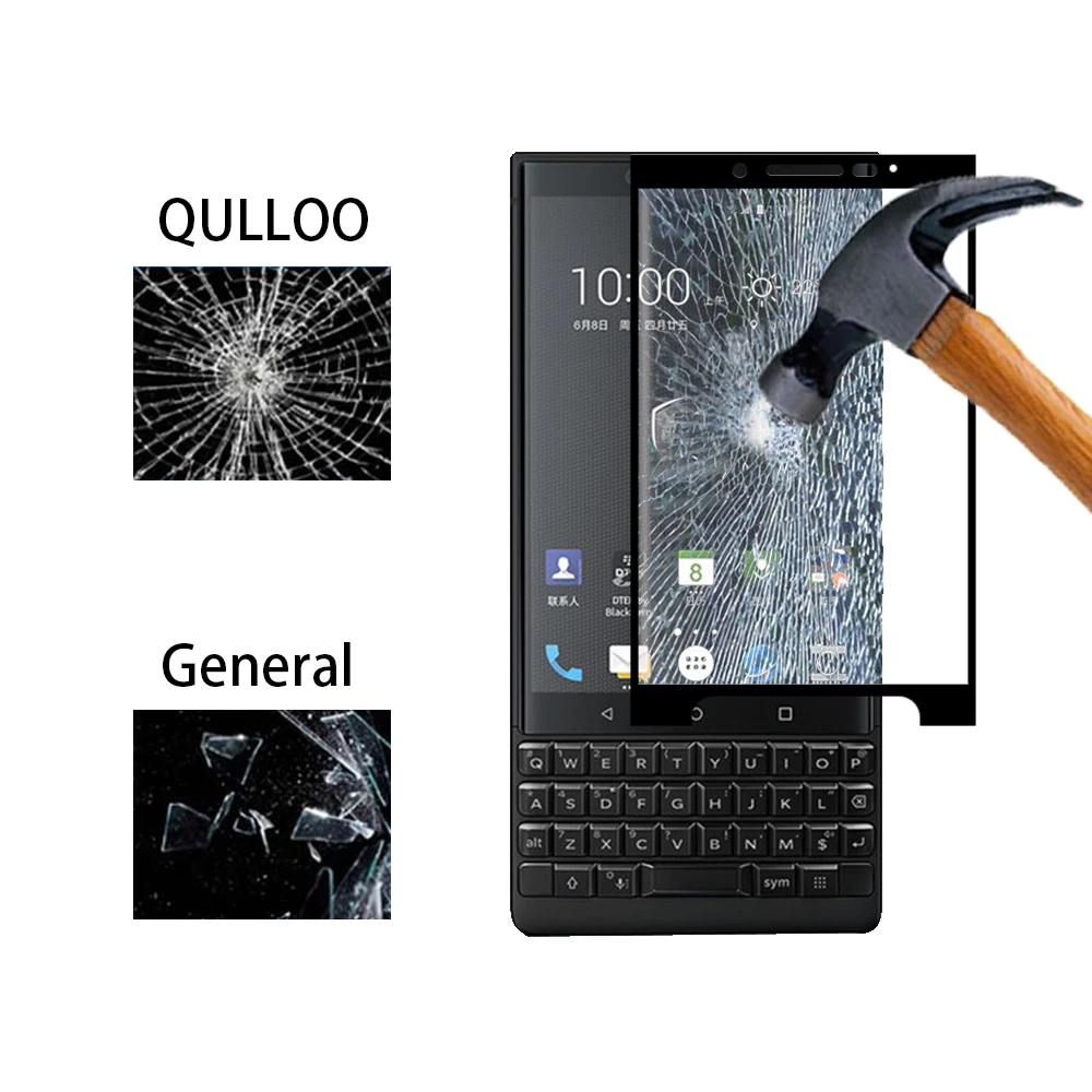 5 pz/Лото для Blackberry Key2 2.5D изогнутые 9 H твердость закаленного Стекло Экран протектор