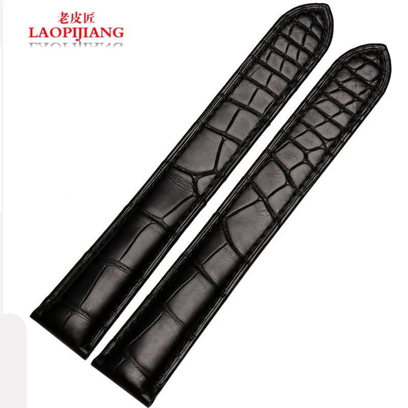 

laopijiang alternative tank series W5200014 high-end fashion crocodile Leather Watchband 18mm 20mm