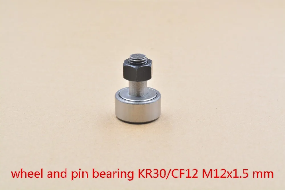 

KR30 KRV30 CF12 M12x1.5mm cam follower needle bearing wheel and pin 1pcs
