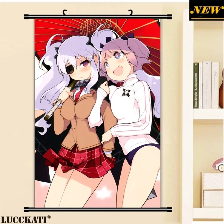4yande.re 362378 buruma eyepatch seifuku senran_kagura umbrella yaegashi_nan yuri_