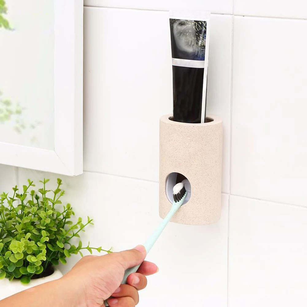 

Dust-proof Automatic Toothpaste Dispenser Toothbrush Holder Bathroom Accessories Set Toothpaste Squeezers Tooth