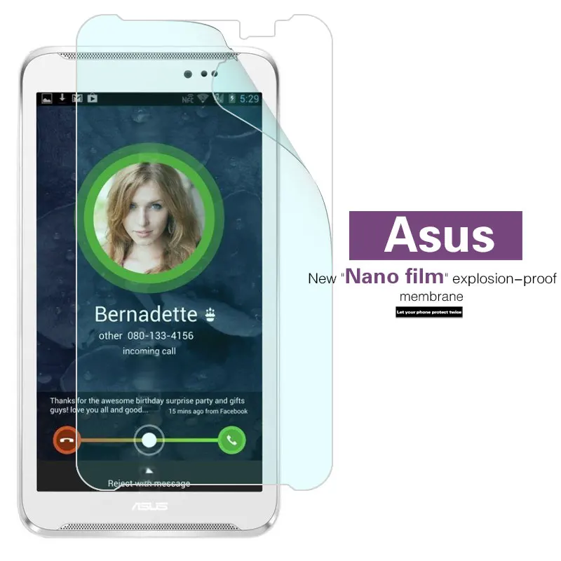 

Nano Explosion-proof Screen Protector For ASUS Fonepad Note 6 ME560CG PadFone S PF500KL X MINI PF405CL Mini PF400CG Soft Film