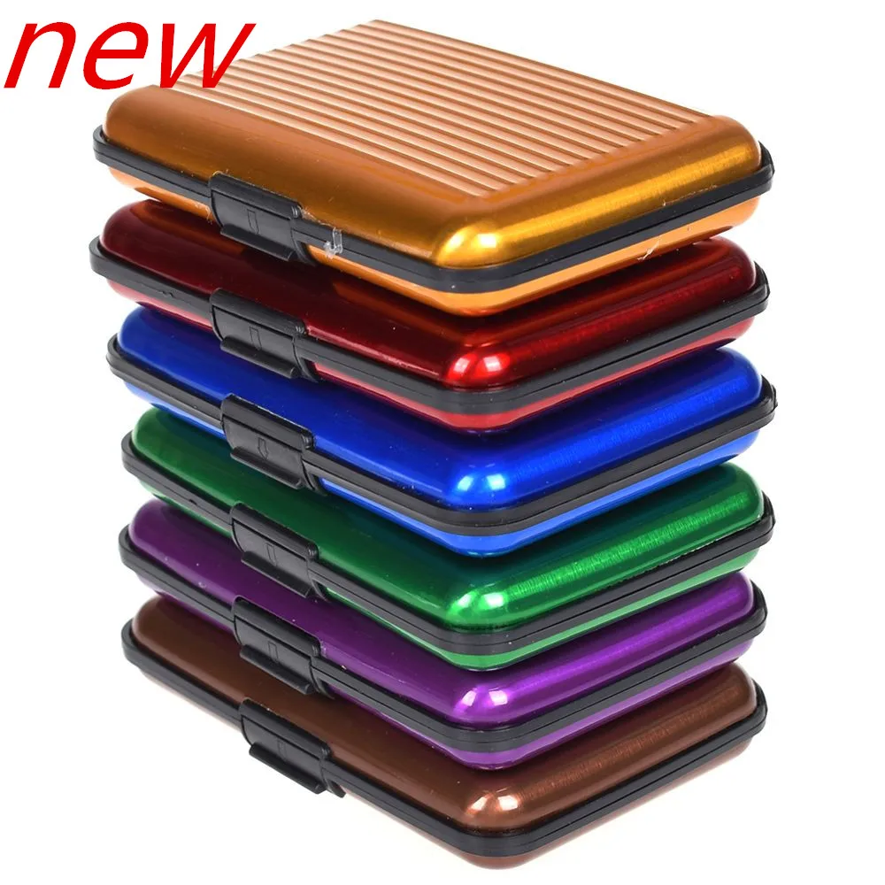 Pocket Business ID Credit Card Wallet Holder Case For Women Mens Cardcase
