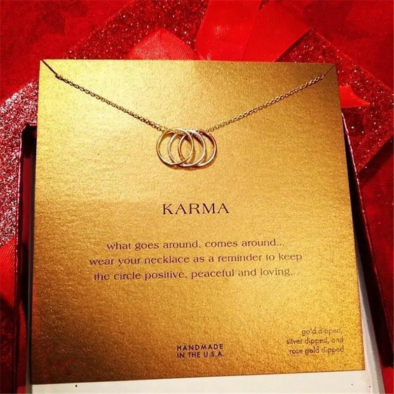 circle necklace with pendant