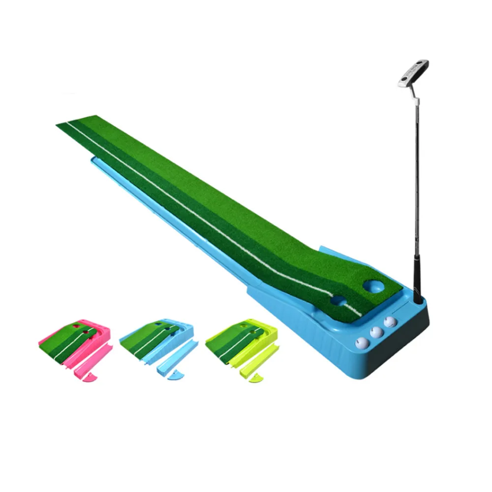 

CRESTGOLF Upgrade Indoor Golf Putter Trainer Practice Set Training Mats Greens