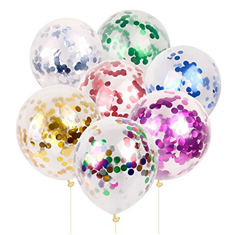 5 шт 1" воздушный шар" Конфетти " 14 цветов Ясно латексный надувной свист воздуха шарики для свадебного украшения Happy День рождения поставки