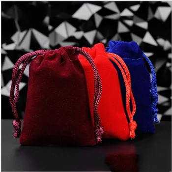 

50pcs Flannelette Bags Dust-proof Non Fading Package Wear-rersting Flannel Cloth Hot Selling Delicate 5x7cm 7x9cm 8x10cm 9x12cm