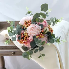 Новинка, Свадебные украшения с цветами для невесты, подставка для фотографий с цветами, 0404-02