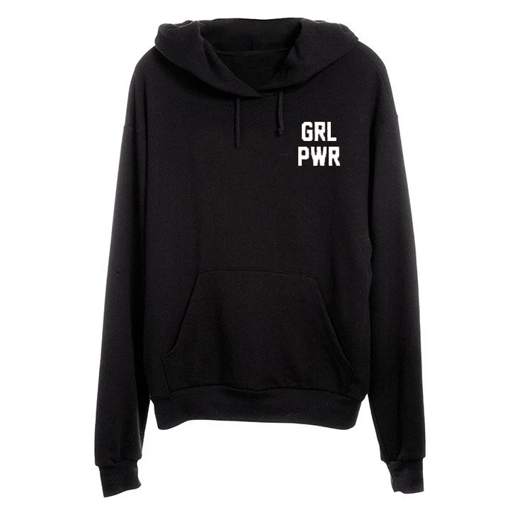 Толстовка с капюшоном GRL PWR Женская повседневная хлопковая модная одежда розовый