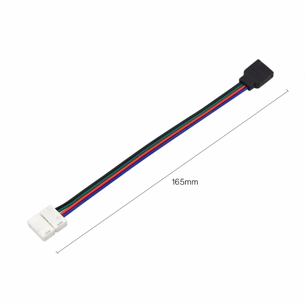 5 шт./лот разъем для светодиодной RGB ленты 4 контакта 10 мм печатная плата