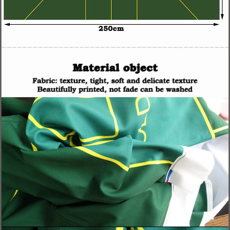 1 шт. макет ткани для игры в покер может быть настроен с хорошей огнестойкостью, водонепроницаемостью и загрязнением