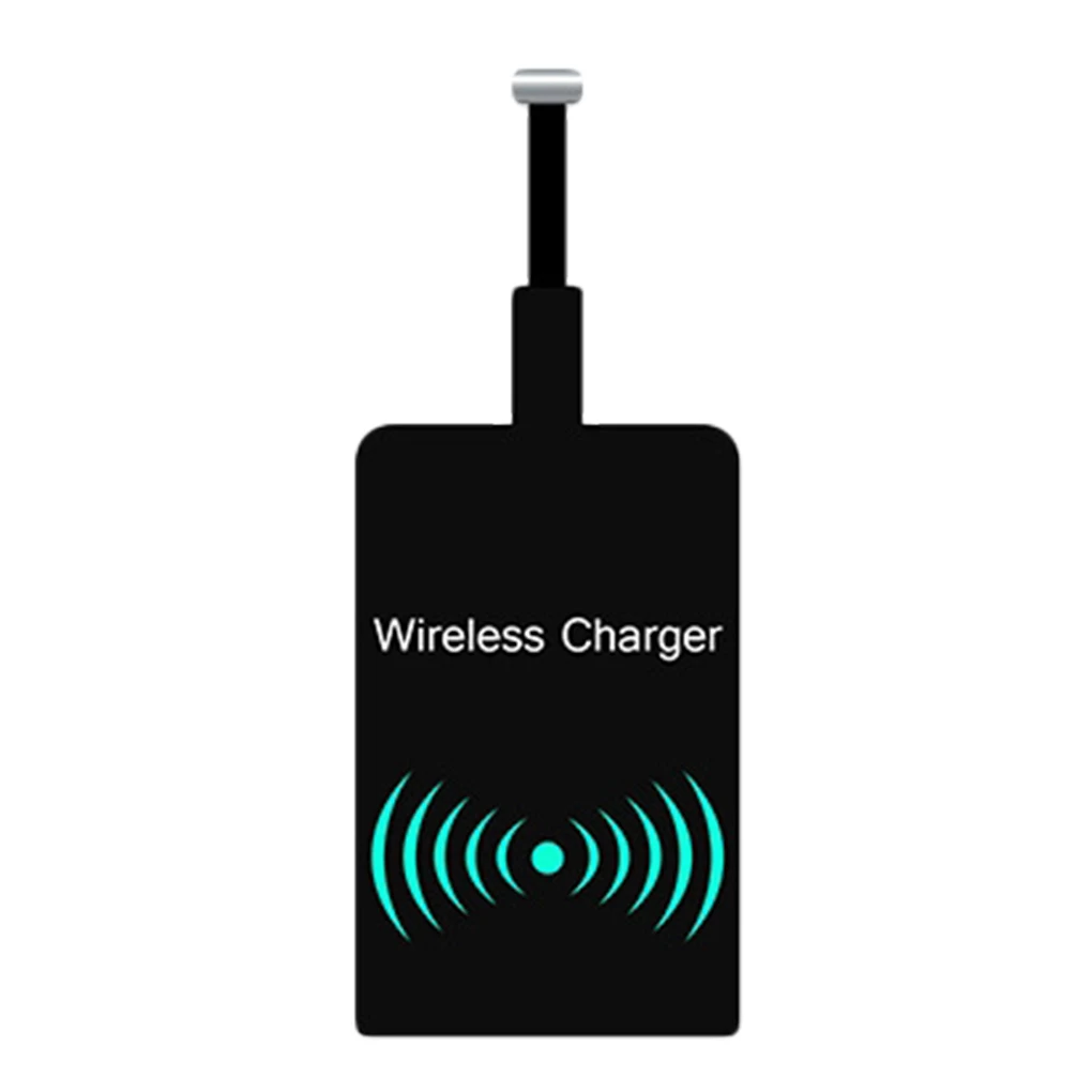 

Wireless Charger Charging Receiver Micro USB Interface Type C Paster for iPhone Android Forward Reverse