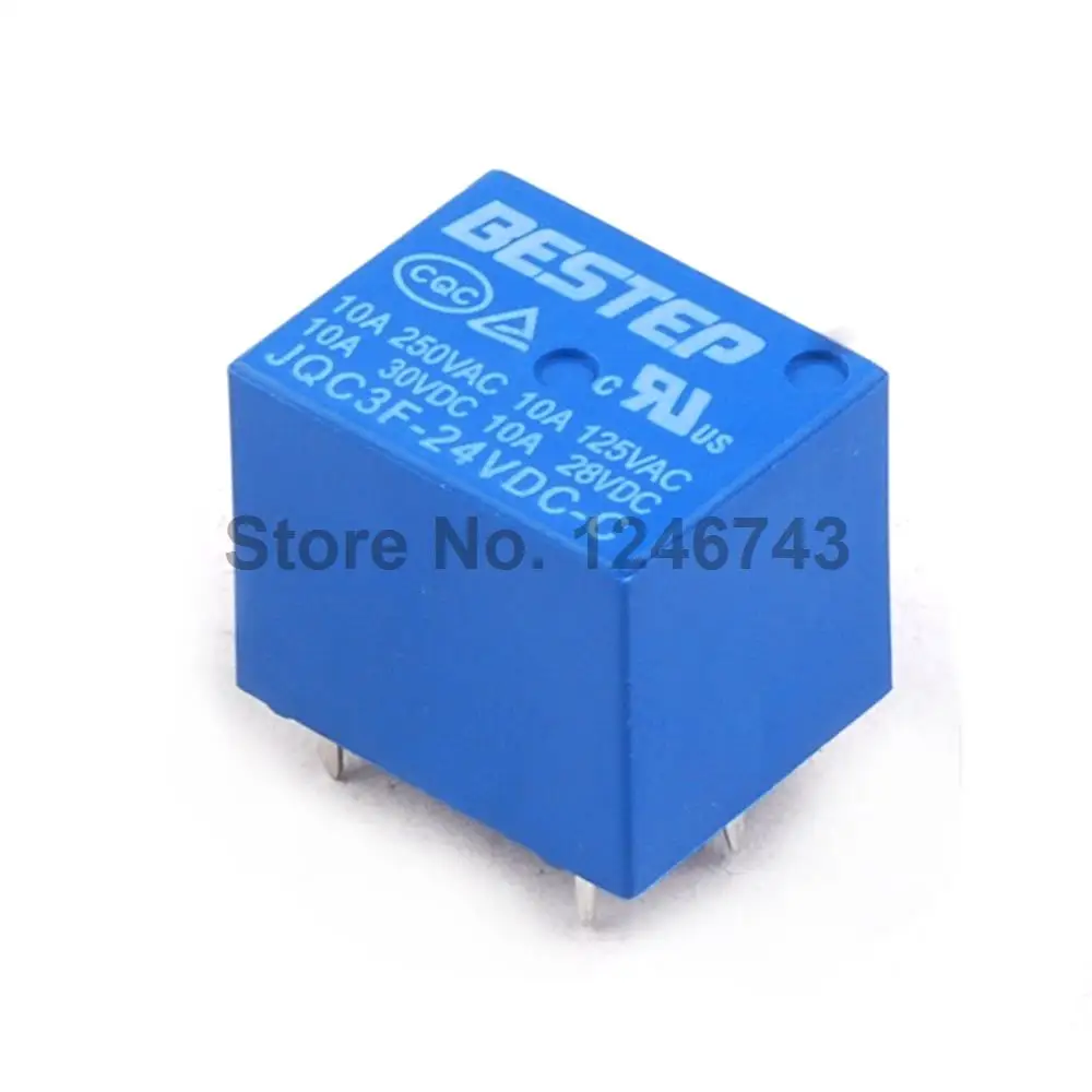 5 шт. реле BESTEP T73 24 В синий с функцией реле|24v relay|relay 24vt73 relay |