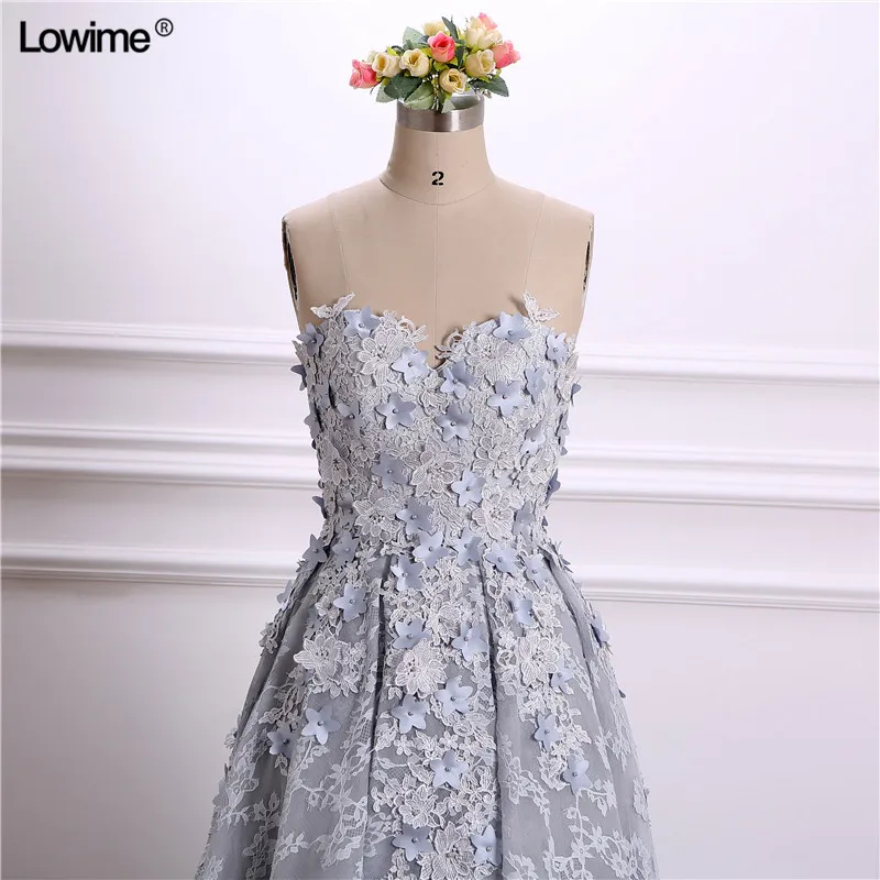 Fashion Prom Dresses 2018 Sweetheart Lace Appliqued vestido de festa Dress Elegant Hi-Lo Dress Prom (5)