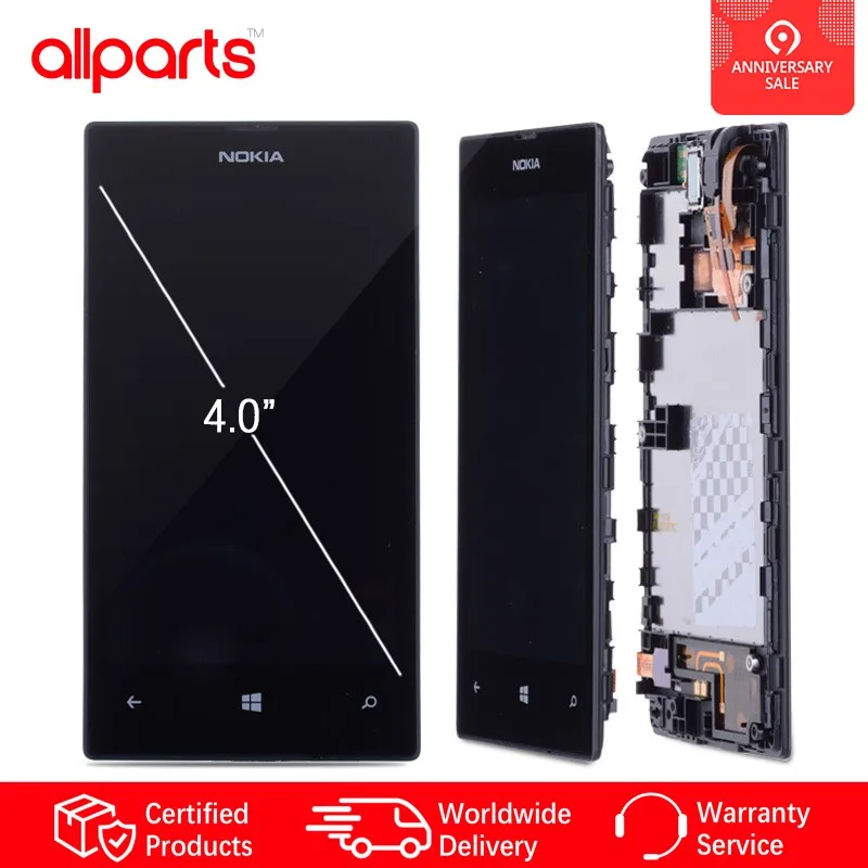 4.0'' Оригинальный тачскрин дисплей экран для NOKIA lumia 520 сенсорный Оригинал LCD с
