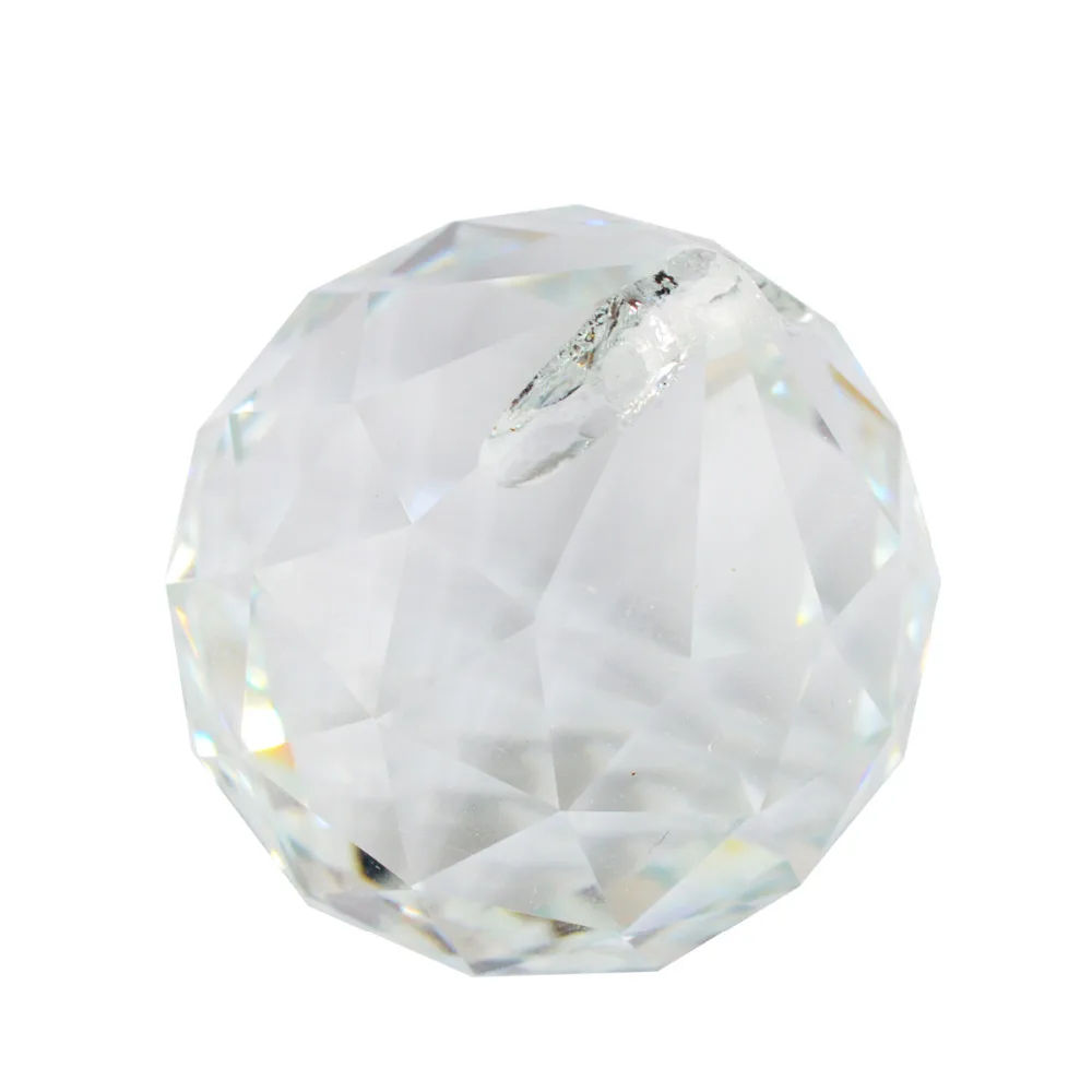 2PCS/LOT 40mm Transparent And Pink Crystal Ball Prisms AA624 AA552 1in