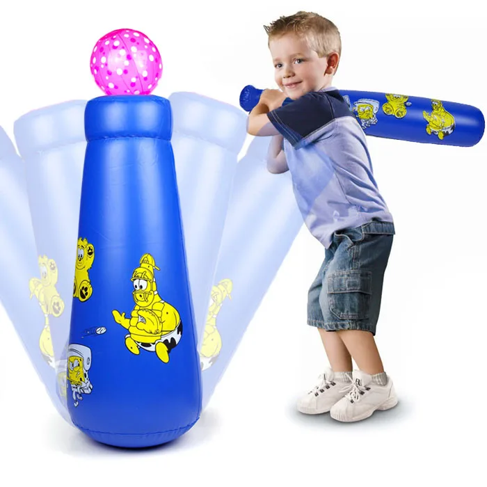 High Quality Inflatable Baseball Tumbler Set Kids Toy Outdoor Game