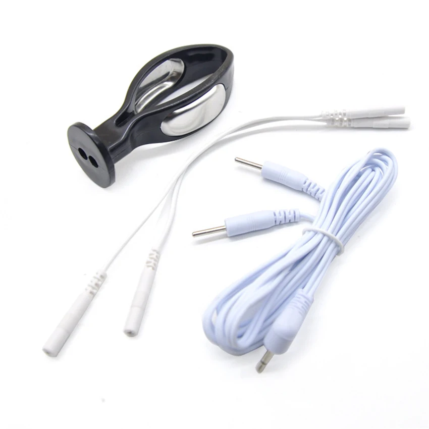 Electric Shock Massager Black ABS Pussy Probe El