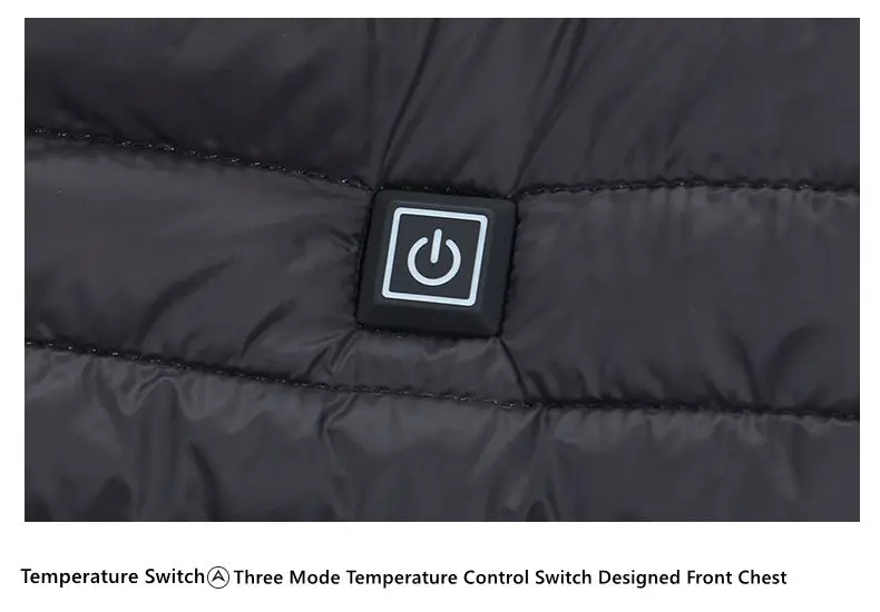 Мужская зимняя уличная USB Инфракрасная нагревательная куртка с капюшоном электрическая грелка черная usb походная Куртка теплое пальто