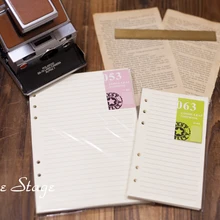 A5 a6 6 свободный лист внутри hardiron refill book core filofax персональный 50 страниц