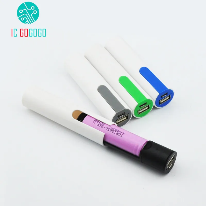 Mobile Power Bank DIY Kits 5V 1.2A 1A 1 Cell 18650 Battery Box Shell